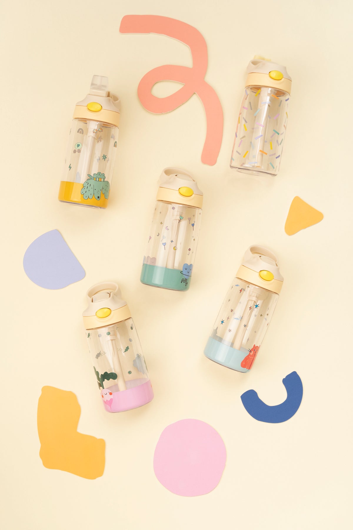 The Cotton Cloud | Tritan Bottle Dancing Hearts