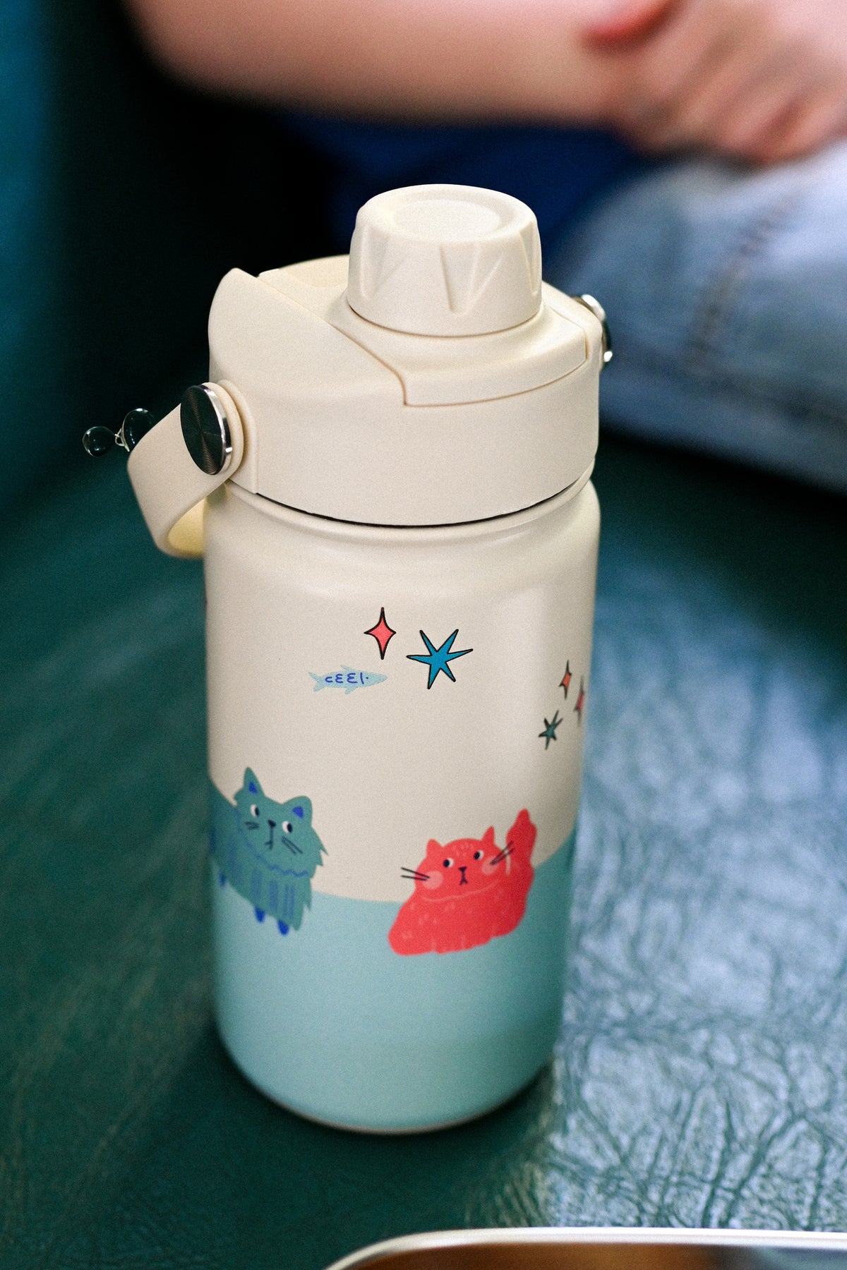 The Cotton Cloud | Stainless Steel Bottle Meowtiful Cat