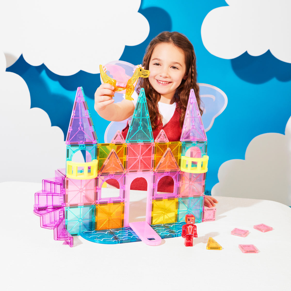 Magna-Tiles | Μαγνητικά Πλακίδια Castle DLX 48-Piece Set