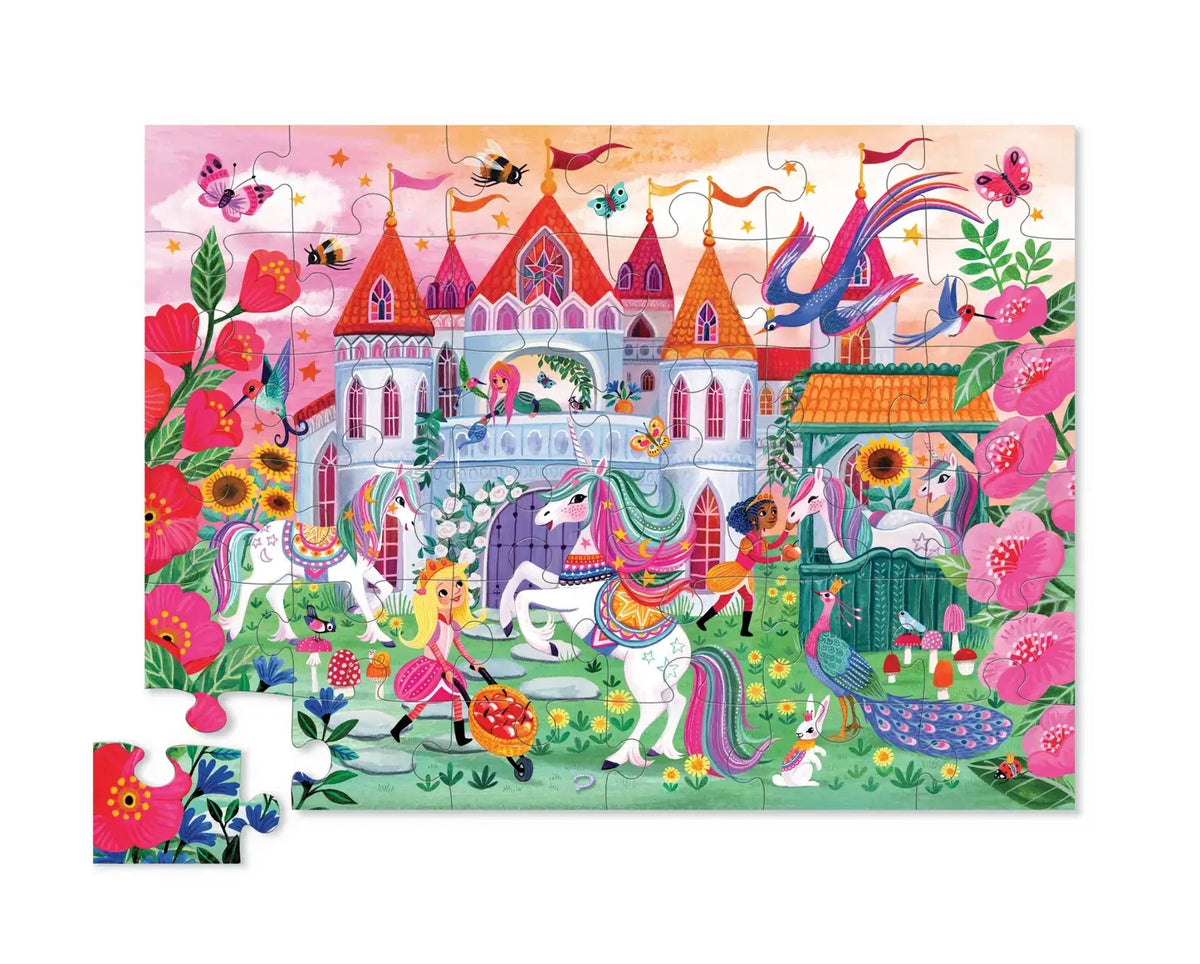 Crocodile Creek | Unicorn and Castle Floor Puzzle
