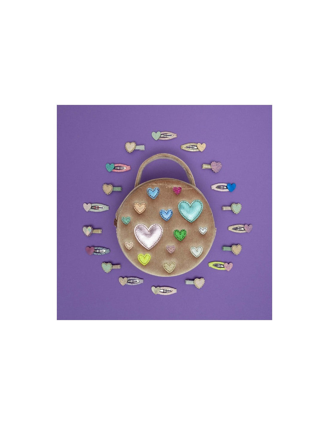 Mimi & Lula | Scatter Heart Velvet Bag
