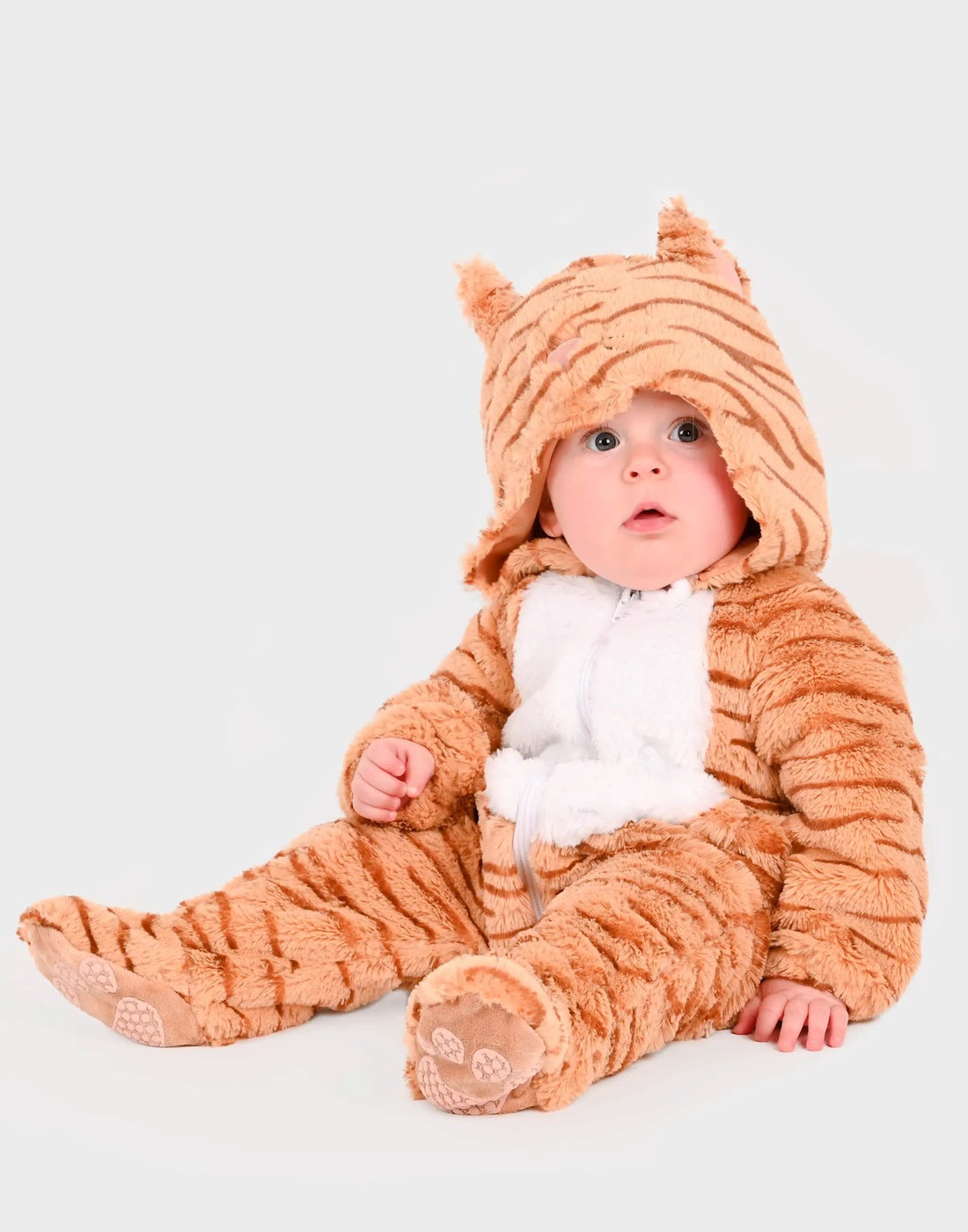 Den Goda Fen | Βρεφική Στολή Τιγράκι- Jumpsuit tiger bebe 6-12 μηνών