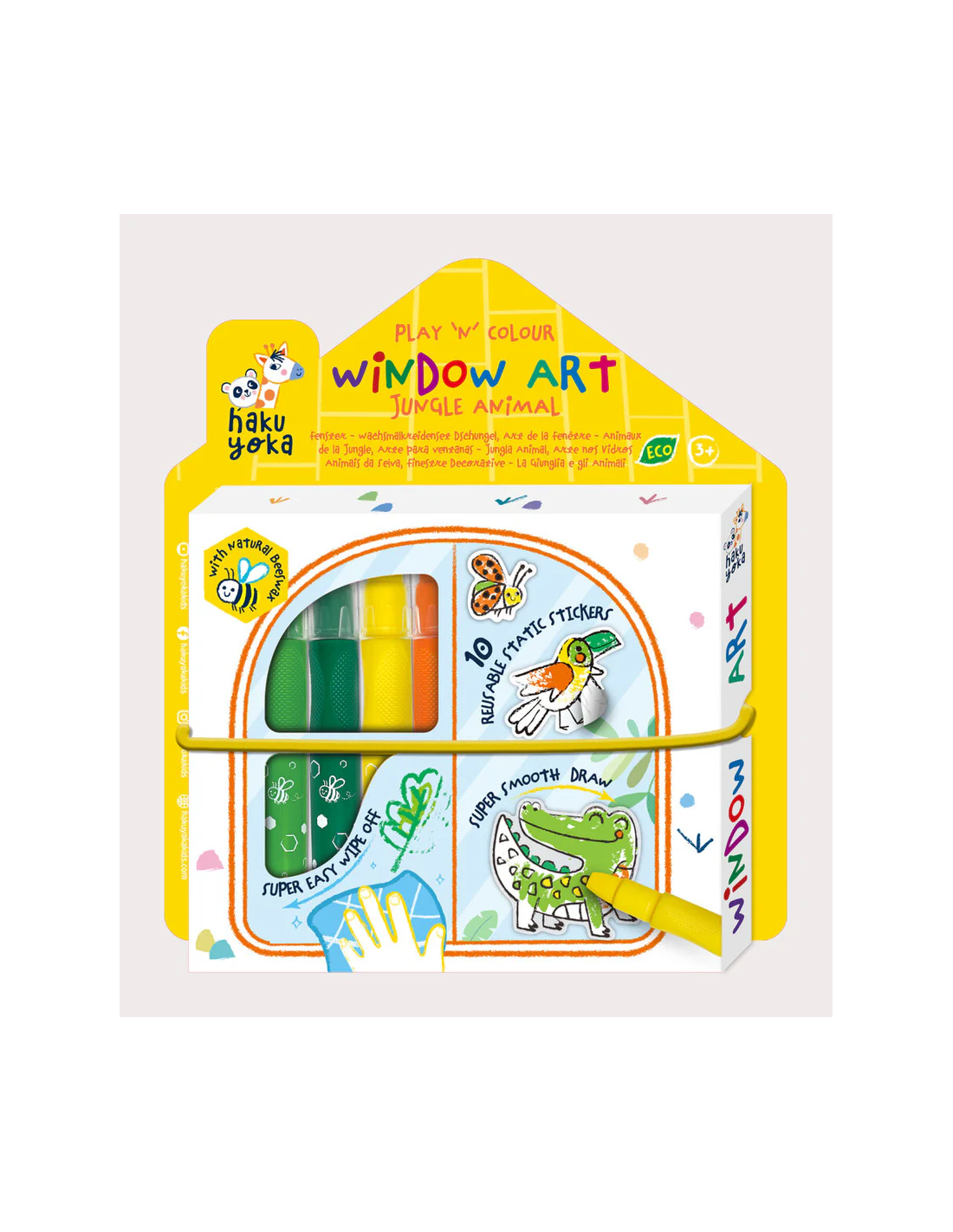 Haku Yoka | Window Art - Jungle Animals