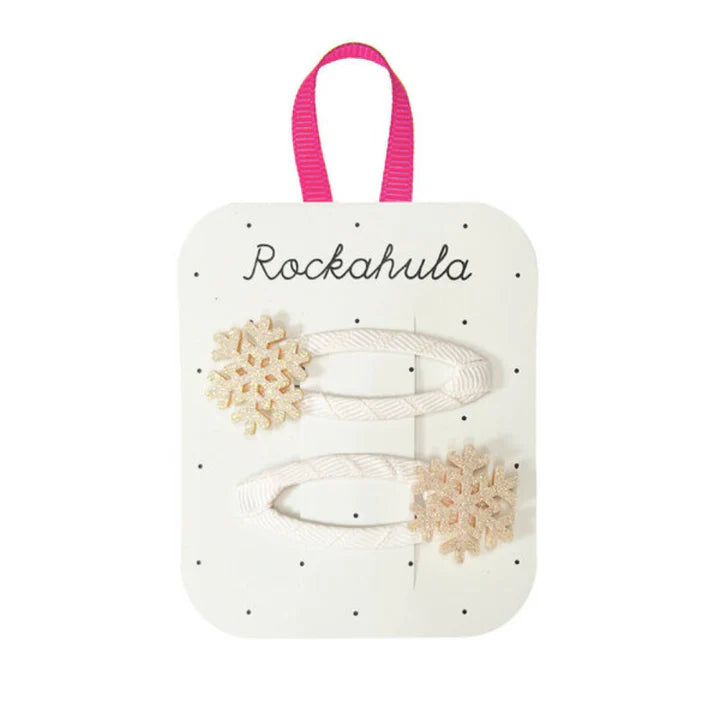 Rockahula | Shimmer Snowflake Hair Clips