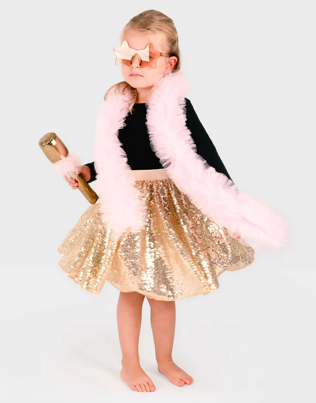 Den Goda Fen | Tutu disco gold set 4 pcs