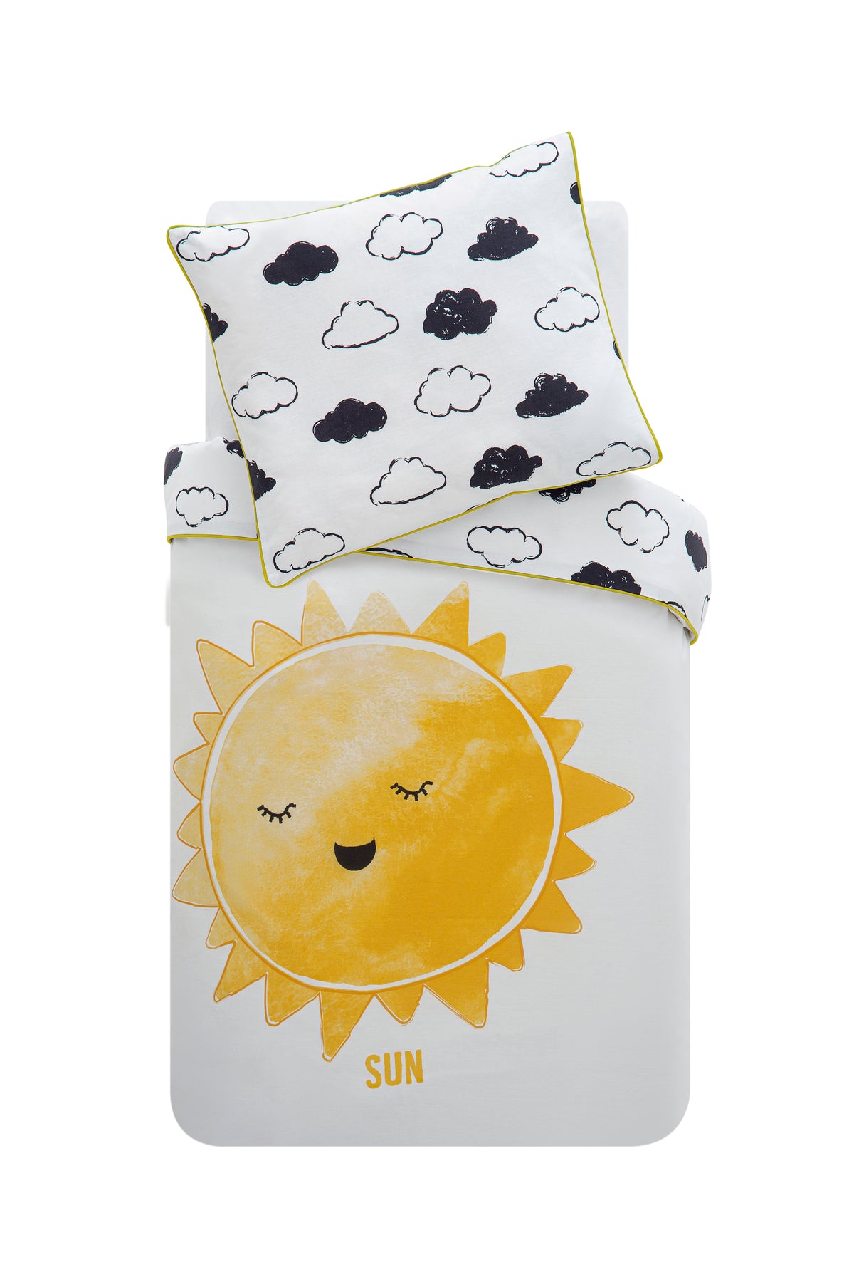 Hibboux Cosmic Sun Σετ Μαξιλαροθήκης (40x60cm) και Παπλωματοθήκης (100x135cm)