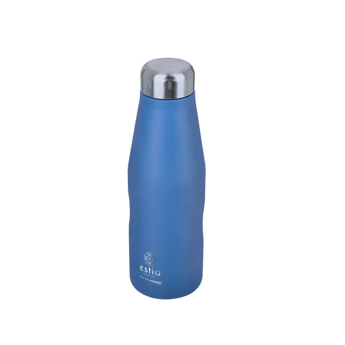 Estia | Τhermos Travel Flask Save the Agean 500ml Denim Blue