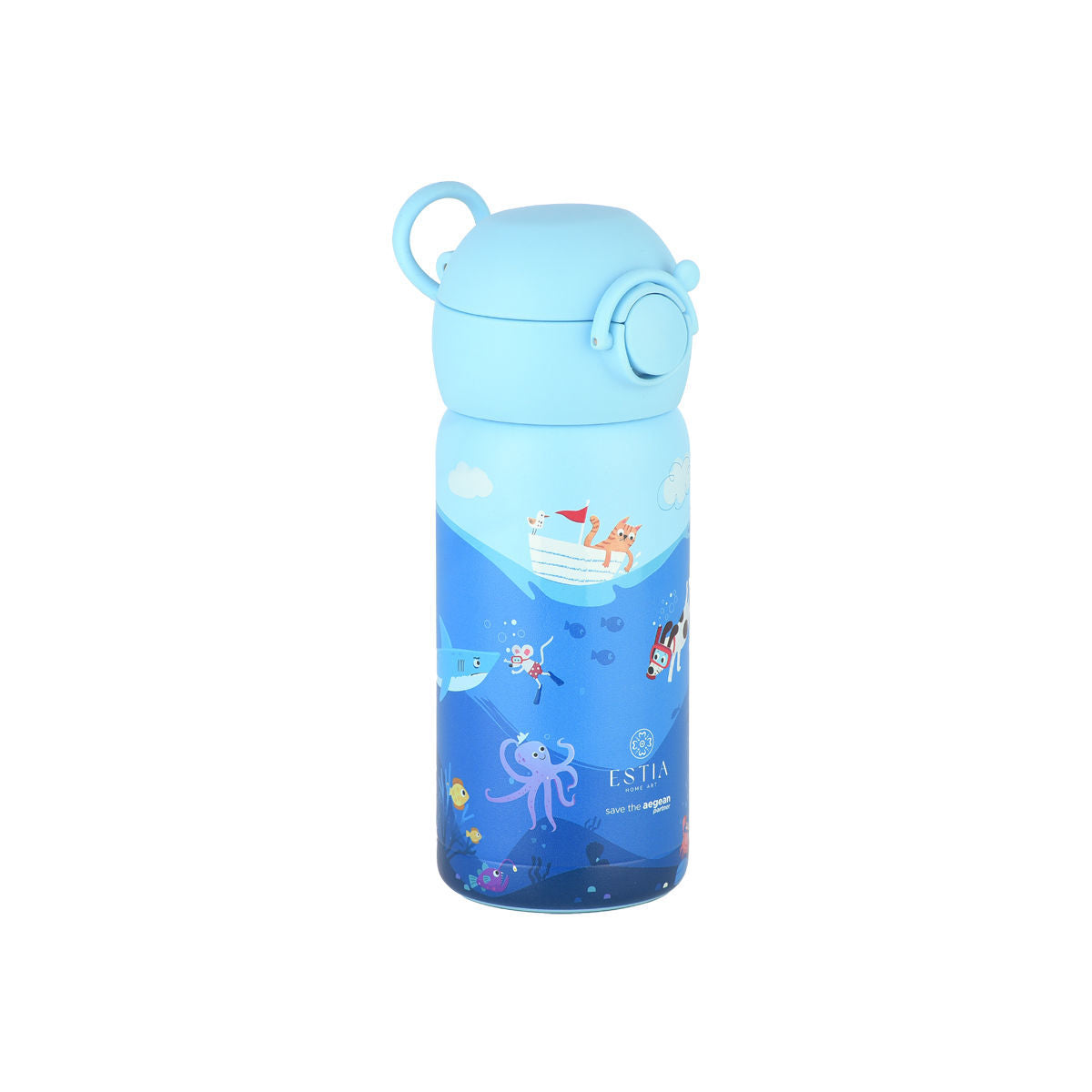 Estia | Θερμός Παιδικό Save the Agean 350ml Ocean Play