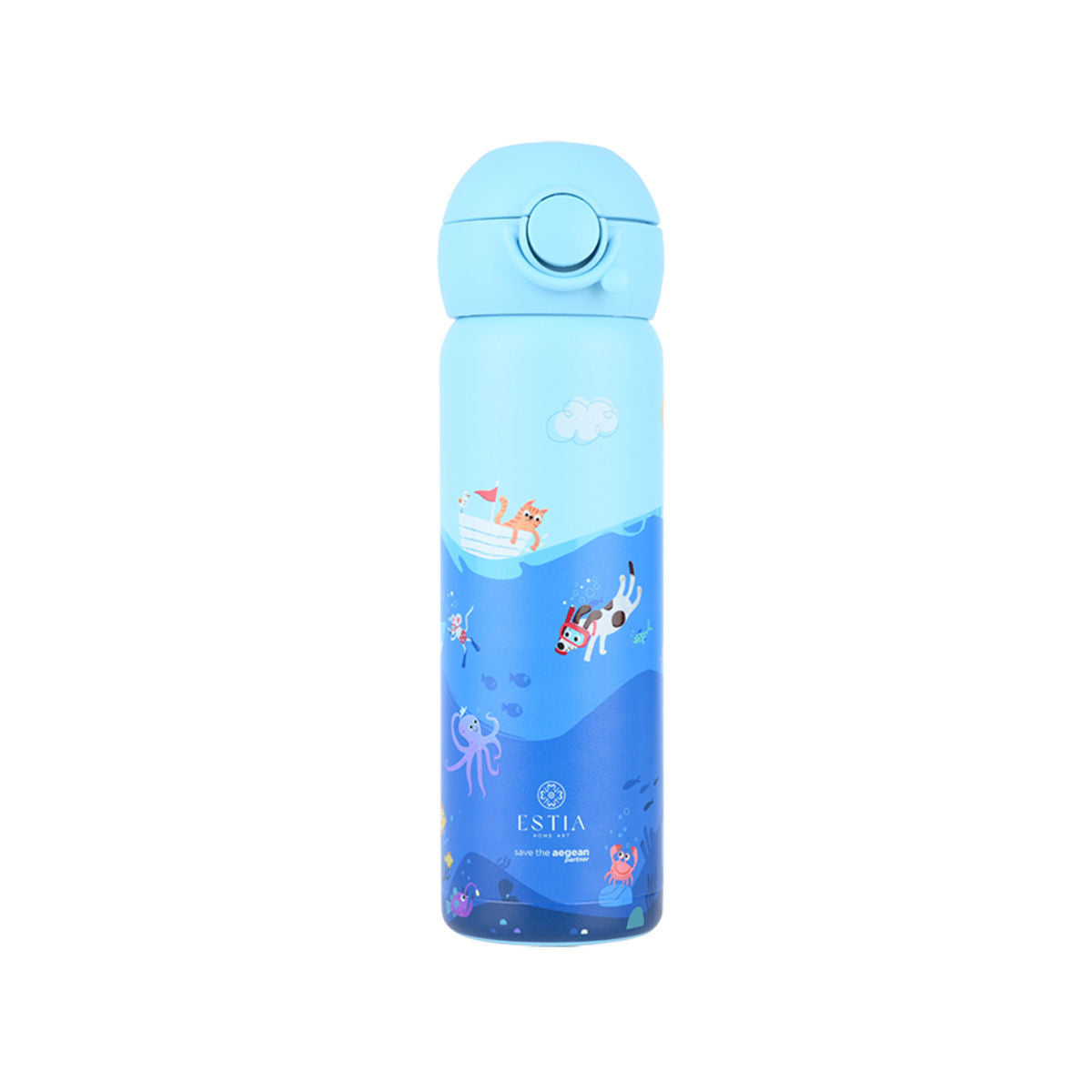Estia | Θερμός Παιδικό Save the Agean 500ml Ocean Play