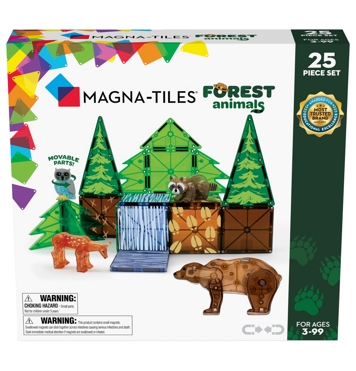 Magna-Tiles | Μαγνητικά Πλακίδια Forest Animals 25-Piece