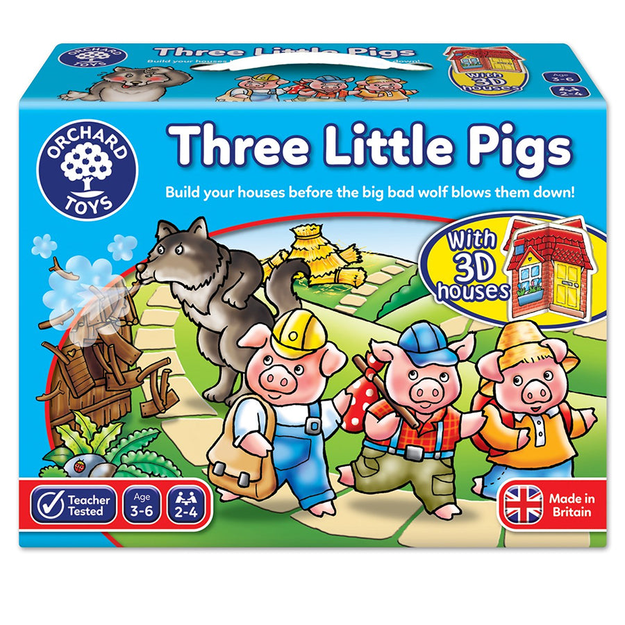 Orchard Toys | Εκπαιδευτικό Επιτραπέζιο Παιχνίδι "3 μικρά γουρουνάκια" Για Παιδιά 3-6 ετών