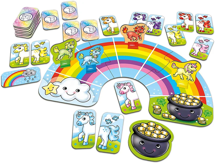 Orchard Toys | Εκπαιδευτικό επιτραπέζιο παιχνίδι "Ουράνιο τόξο και Μονόκεροι" για παιδιά 3-5 ετών