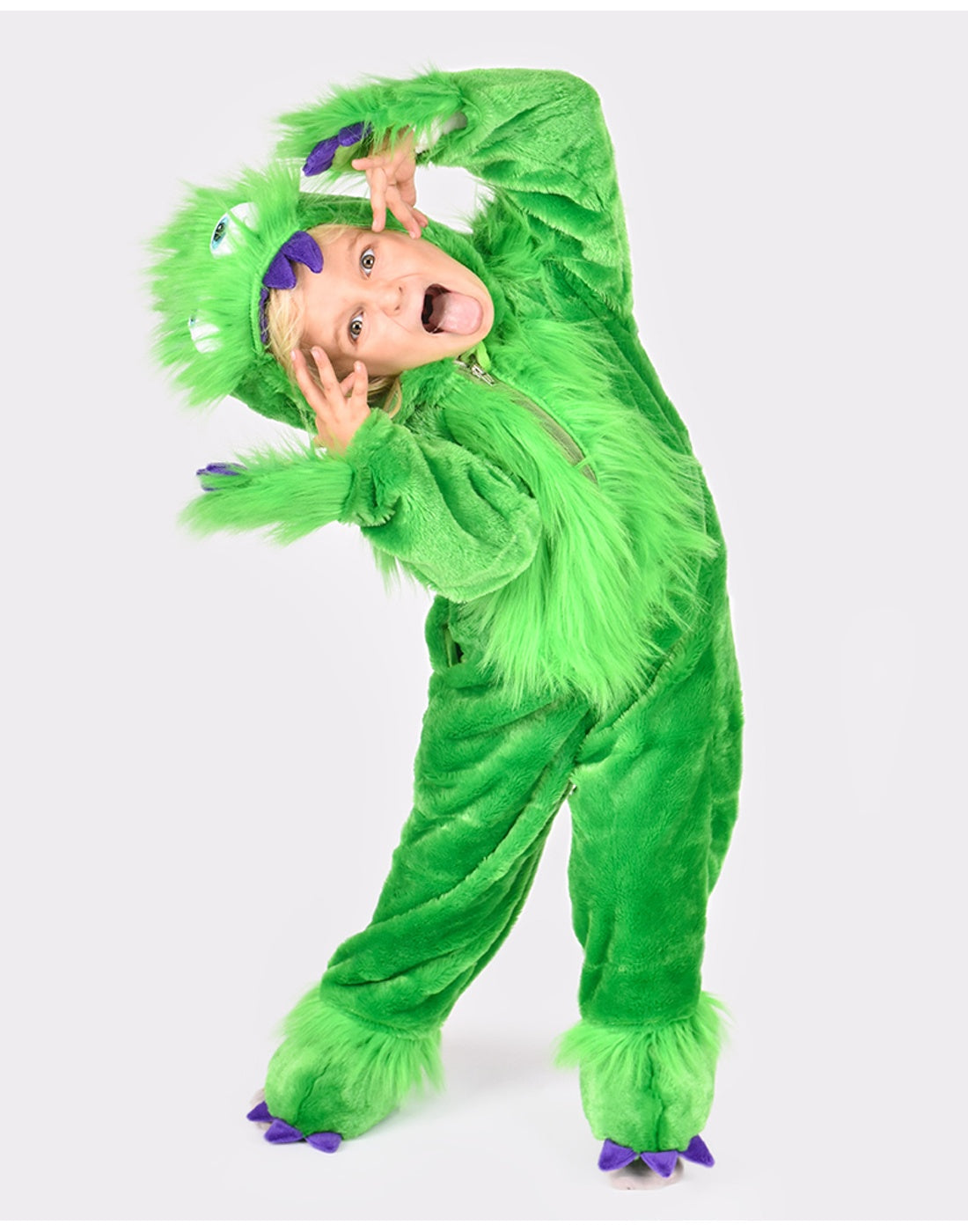 Den Goda Fen | Παιδική Στολή Τέρας Green Monster Jumpsuit 5-6 ετών